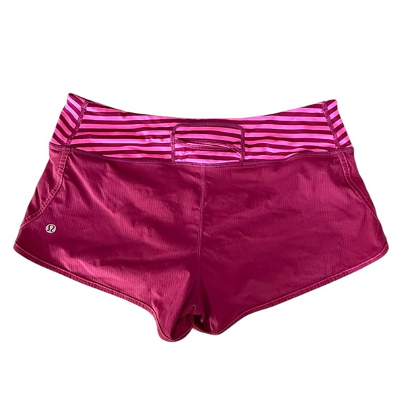 Lululemon Wet Dry Pink Active Shorts - Picture 2 of 7